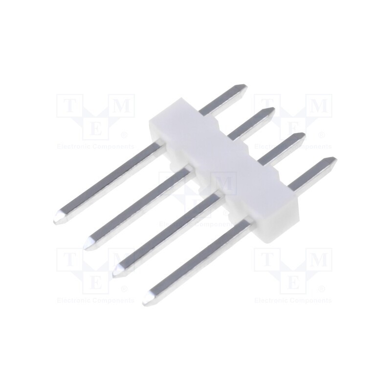 10 pcs : 22032041 - Pin header, pin strips, KK 254, male, PIN: 4, straight, 2.54mm, THT