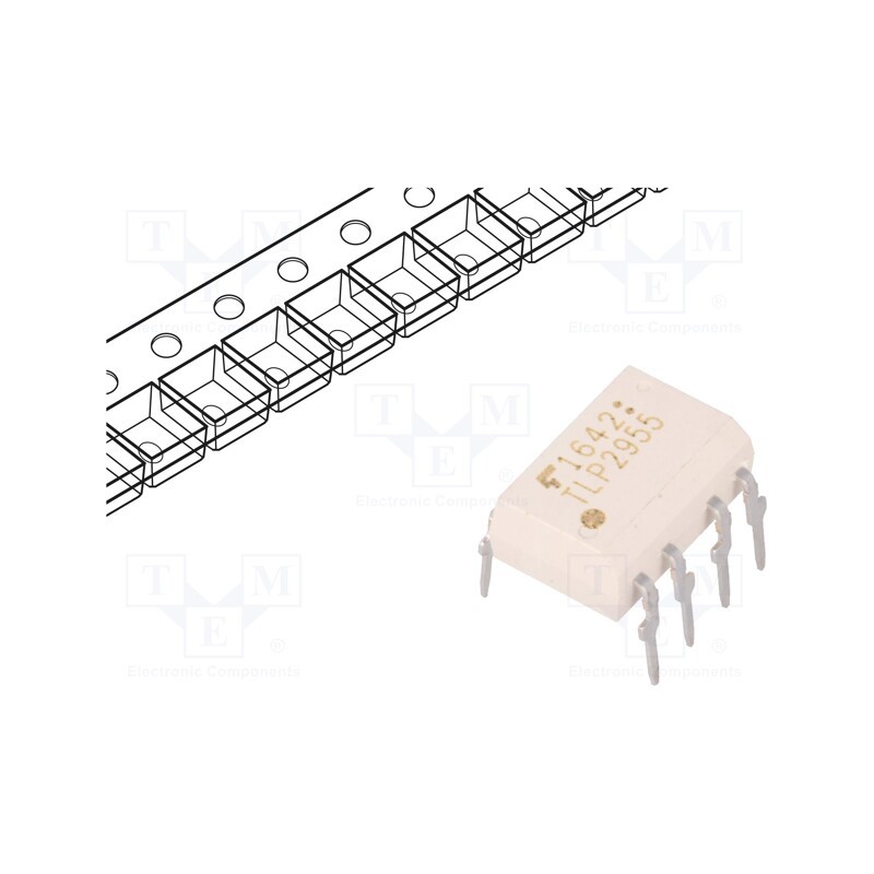 10 pcs : TLP2955(F) - Optocoupler, THT, Ch: 1, OUT: totem pole, 5kV, 5Mbps, DIP8F, 25kV/μs