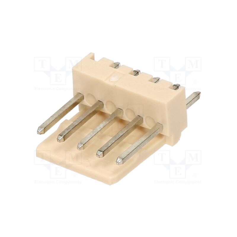 10 pcs : 22041051 - Socket, wire-board, male, Mini-Latch, 2.5mm, PIN: 5, THT, 250V, 3A