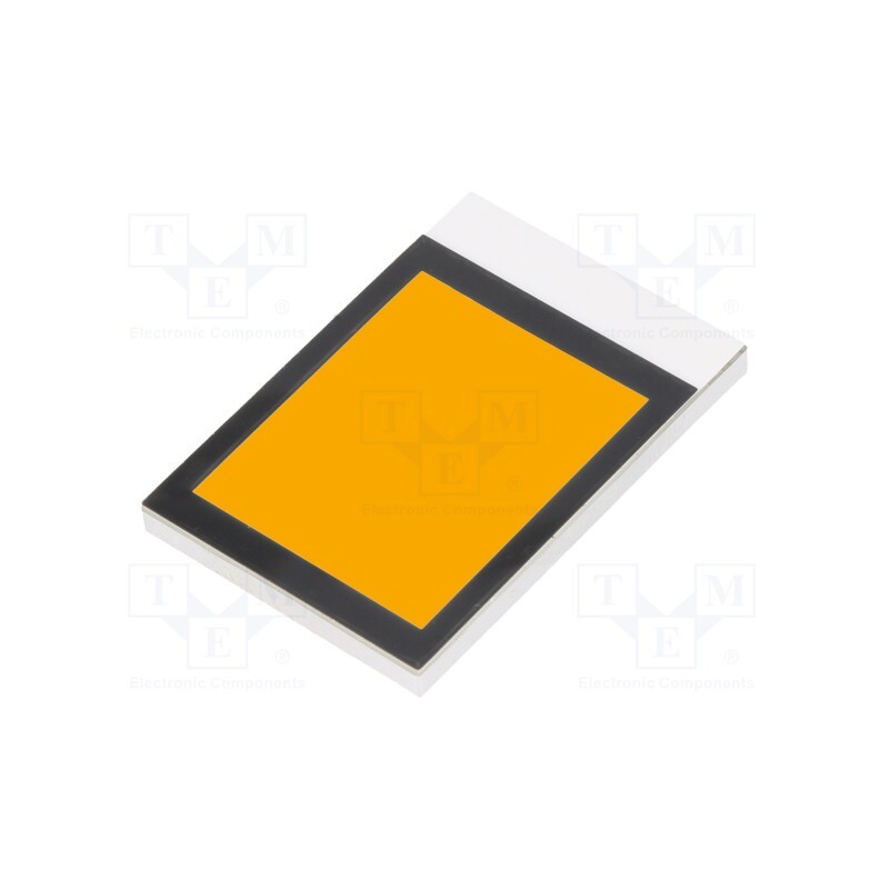 10 pcs : DE LP-503-A - Backlight, DE112, LED, Dim: 33x22.86x2.5mm, amber, 22.08x17.9mm