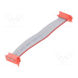 10 pcs : 2205062-1 - Cable: ribbon cable with connectors, PIN: 8, Layout: 2x4, Len: 75mm