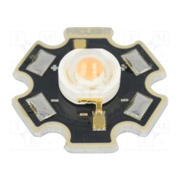10 pcs : PM2B-1LPS-M - Power LED, STAR, pink (magenta), 130°, 350mA, 579÷581nm, Pmax: 1W