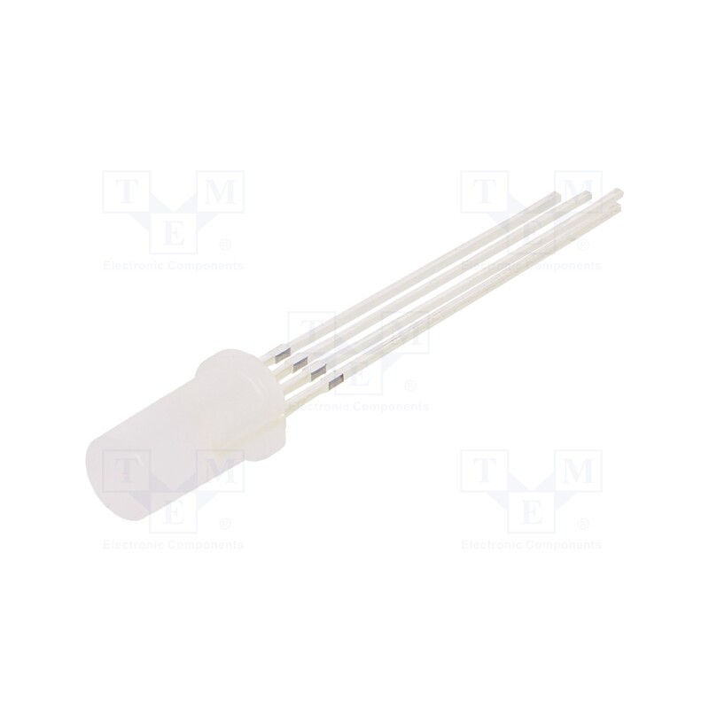 10 pcs : OSTAMA5TE2A - LED, 5mm, RGB, 140°, Front: flat, 1.8÷2.6/2.8÷3.6V, No.of term: 4