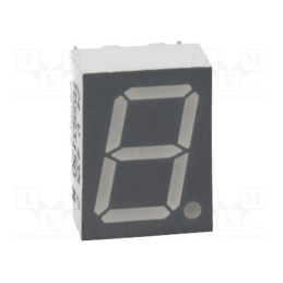 10 pcs : TDSG3150-M - Display: LED, 7-segment, 10mm, 0.39', No.char: 1, green, 4.5÷9mcd