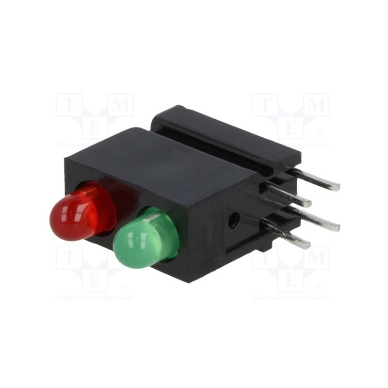 10 pcs : 1801.2831000000001 - LED, in housing, red/green, 3mm, No.of diodes: 2, 20mA