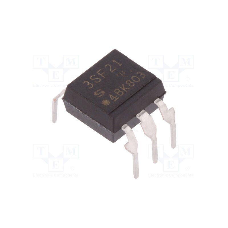 10 pcs : PC3SF21YVZBH - Optotriac, 5kV, zero voltage crossing driver, Gull wing 6, Ch: 1