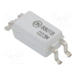 10 pcs : FODM8801B - Optocoupler, SMD, Ch: 1, OUT: transistor, 3.75kV, Mini-flat 4pin