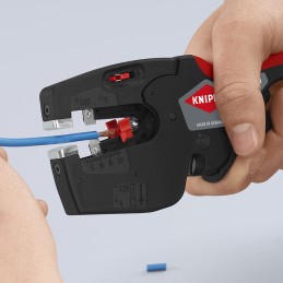 1 pcs - Knipex 12 72 190 Series Automatic stripper, 0,03 mm² Min, 10 mm² Max, 190 mm Overall