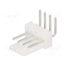 10 pcs : 22057048 - Socket, wire-board, male, KK 254, 2.54mm, PIN: 4, snapped-in, THT, 4A