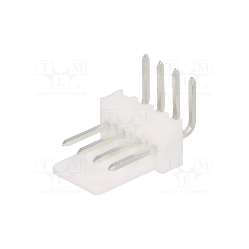 10 pcs : 22057048 - Socket, wire-board, male, KK 254, 2.54mm, PIN: 4, snapped-in, THT, 4A