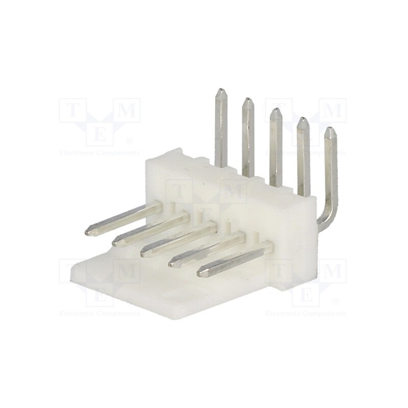 10 pcs : 22057058 - Socket, wire-board, male, KK 254, 2.54mm, PIN: 5, snapped-in, THT, 4A