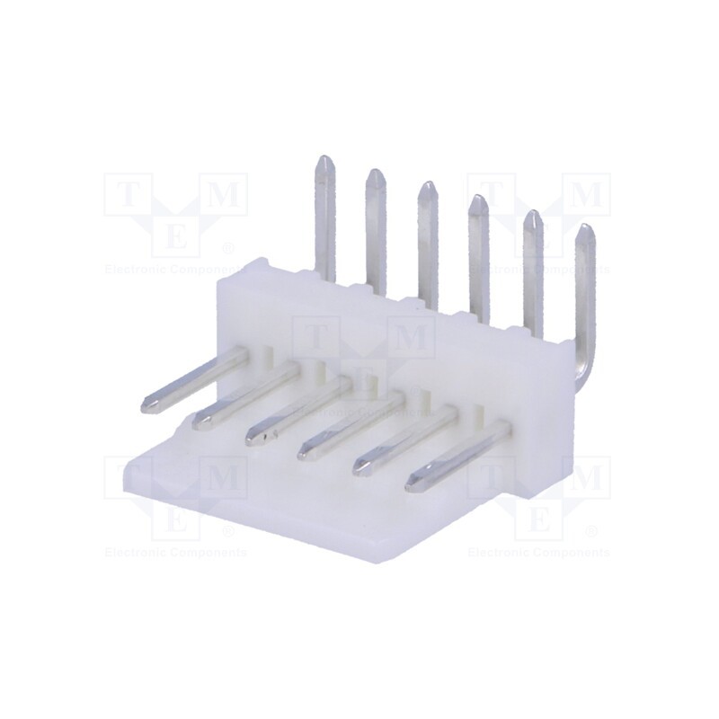 10 pcs : 22057068 - Socket, wire-board, male, KK 254, 2.54mm, PIN: 6, snapped-in, THT, 4A