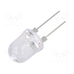 10 pcs : OSG58DA131U - LED, 10mm, green, 30°, Front: convex, 3÷3.6V, No.of term: 2, -30÷85°C