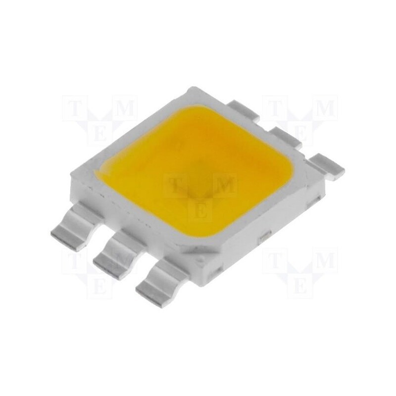 10 pcs : OSM5XAT1C1E - Power LED, white warm, 120°, 350mA, Pmax: 1.6W, P: 1W, 80÷90lm, 5x5mm