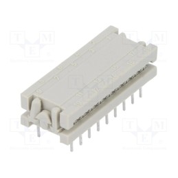 10 pcs : 220F10089X - IDC transition, PIN: 18, DIL 7,62mm, IDC,THT, for ribbon cable