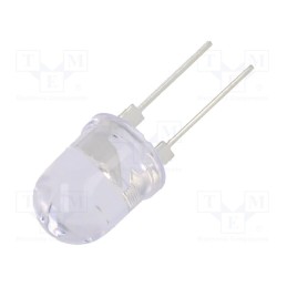 10 pcs : OS5YADA131U - LED, 10mm, yellow, 30°, Front: convex, 2÷2.6V, No.of term: 2, 390mW