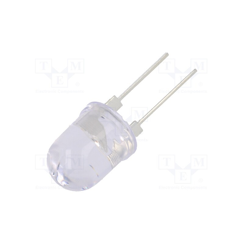 10 pcs : OS5YADA131U - LED, 10mm, yellow, 30°, Front: convex, 2÷2.6V, No.of term: 2, 390mW