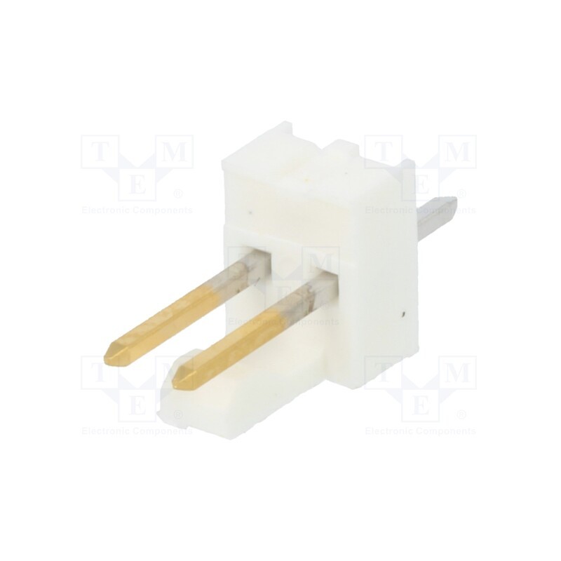 20 pcs : 22112022 - Socket, wire-board, male, KK 254, 2.54mm, PIN: 2, snapped-in, THT, 4A