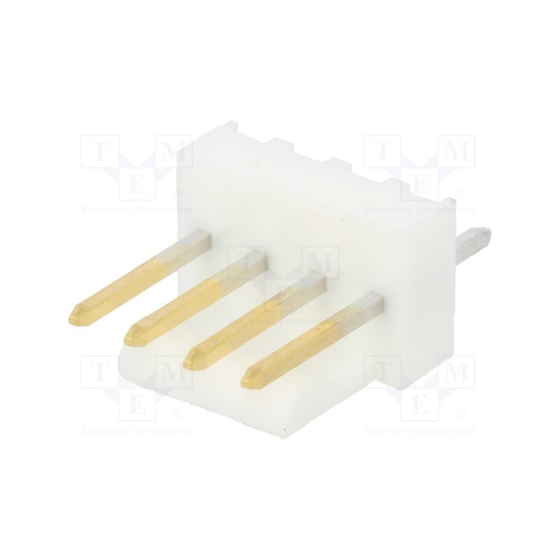 10 pcs : 22112042 - Socket, wire-board, male, KK 254, 2.54mm, PIN: 4, snapped-in, THT, 4A