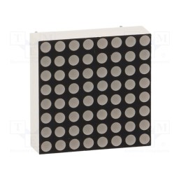 10 pcs : LMD08088AUE-102-02 - Display: LED, matrix, 8x8, red, 10.2mcd, cathode, 20x20mm