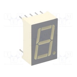 10 pcs : SC56-11EWA - Display: LED, 7-segment, 14.22mm, 0.56', No.char: 1, red, 1.9÷6.4mcd