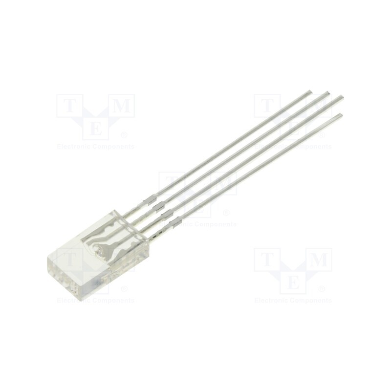 10 pcs : OSTBMA7RA1B - LED, rectangular, 2.5x5x8.7mm, tricolour, RGB, 750÷1120mcd, 100°