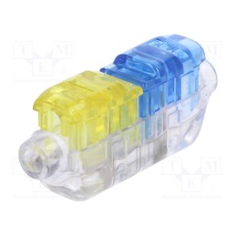 10 pcs : 2213600-1 - Quick splice, CoolSplice, IDC, blue,yellow, ways: 2, IP68