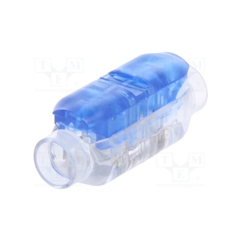 10 pcs : 2213800-2 - Quick splice, CoolSplice, IDC, 0.75mm2, blue, ways: 2, IP68