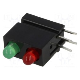 10 pcs : 1801.8231000000001 - LED, in housing, red/green, 3mm, No.of diodes: 2, 20mA