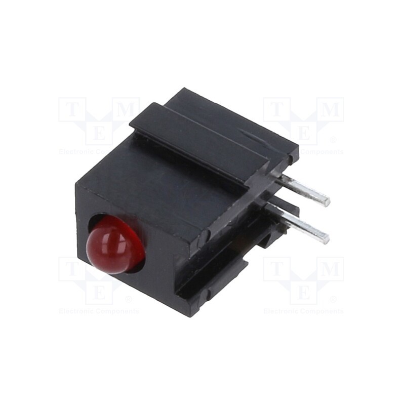10 pcs : 2300.2021 - LED, in housing, red, 2.8mm, No.of diodes: 1, 20mA, 60°, 1.2÷4mcd