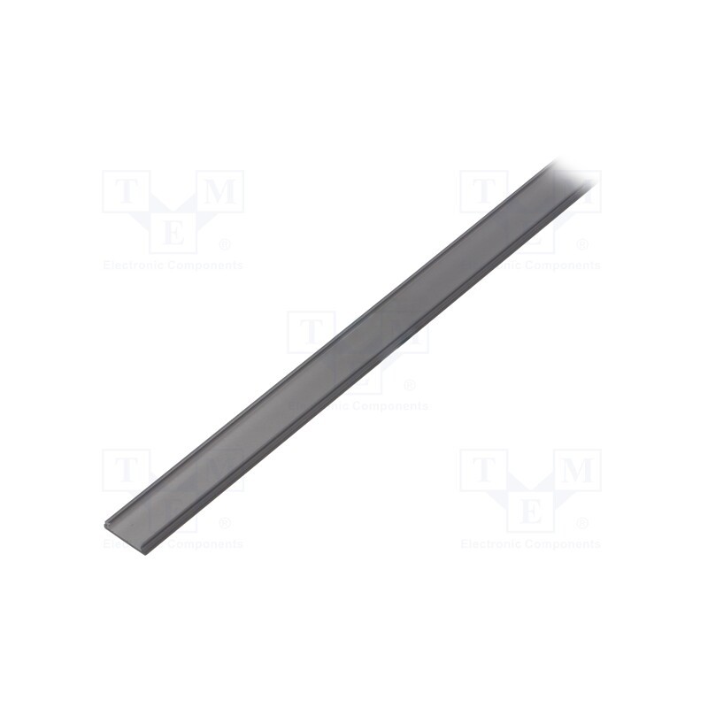 10 pcs : 76320041S - Cover for LED profiles, black, 1m, Kind of shutter: C, push-in
