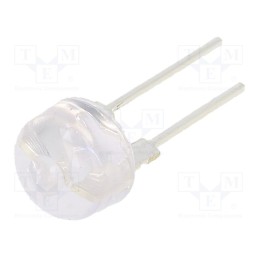 10 pcs : OSY5XAAC11U - LED, 10mm, yellow, 90000÷120000mcd, 12°, Front: convex, 2÷2.6V