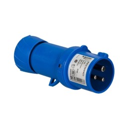 1 pcs - Schneider Electric, PratiKa IP44 Blue Cable Mount 2P + E Industrial Power Plug, Rated At 16A, 230 V