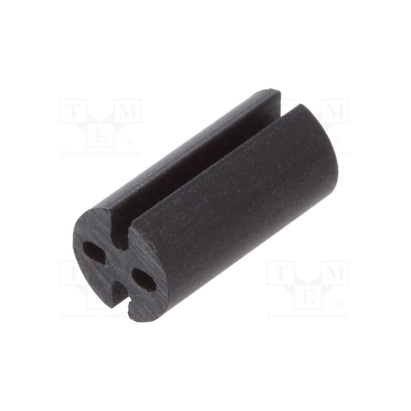 50 pcs : 8GE04V80392 - Spacer sleeve, LED, Øout: 4.8mm, ØLED: 3mm, L: 9.5mm, black, UL94V-0