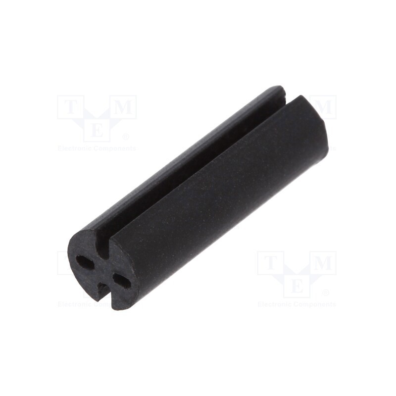 50 pcs : 8GE04V80394 - Spacer sleeve, LED, Øout: 4.8mm, ØLED: 3mm, L: 15.9mm, black, UL94V-0