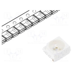 10 pcs : HSMM-A101-R00J1 - LED, SMD, 3528,PLCC2, green, 112.5÷200mcd, 3.5x2.8x1.9mm, 120°