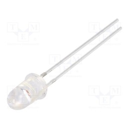 10 pcs : OS5YKE5211A - LED, 5mm, yellow, 15°, Front: convex, 2.1÷2.6V, No.of term: 2, 273mW