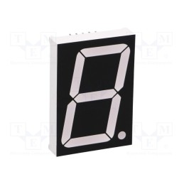 10 pcs : OPD-S15012LE-BW - Display: LED, 7-segment, 38.1mm, 1.5', No.char: 1, red, 90mcd, anode