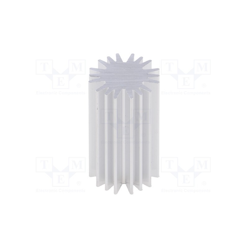 10 pcs : SK58537.5AL - Heatsink, LED, Ø: 20mm, H: 37.5mm
