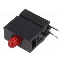 10 pcs : 1808.2130999999999 - LED, in housing, red, 2.8mm, No.of diodes: 1, 20mA, 60°, 1.2÷4mcd