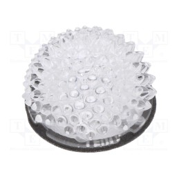 10 pcs : CA15584_ZORYA-MINI-TAPE - LED lens, round, polycarbonate, transparent, LED CREE, XP-E2