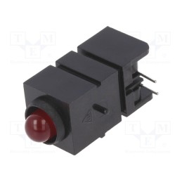 10 pcs : 1800.2031999999999 - LED, in housing, red, 5mm, No.of diodes: 1, 20mA, Lens: red,diffused