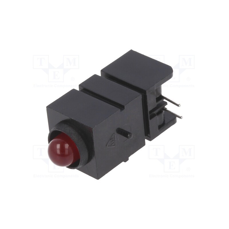 10 pcs : 1800.2031999999999 - LED, in housing, red, 5mm, No.of diodes: 1, 20mA, Lens: red,diffused