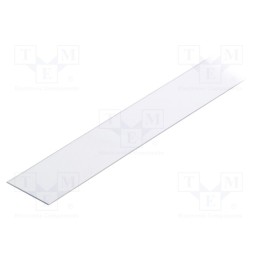 10 pcs : V3410016 -AS - Cover for LED profiles, transparent, 1m, Kind of shutter: A9