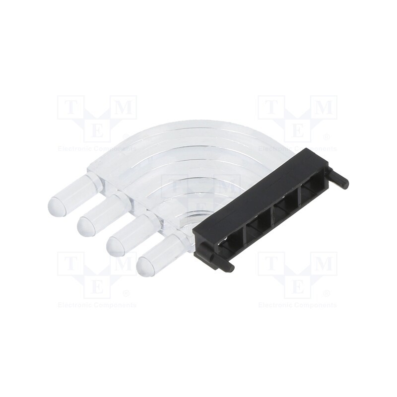10 pcs : 1279.1001000000001 - Fiber for LED, round, Ø3mm, No.of mod: 4, Front: convex
