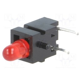 10 pcs : 1806.2031999999999 - LED, in housing, red, 3mm, No.of diodes: 1, 20mA, Lens: red,diffused