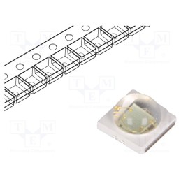 10 pcs : PK2N-3LCE-SD - Power LED, cyan, 130°, 350mA, λd: 495÷515nm, Pmax: 3W, 70÷83lm, 3535