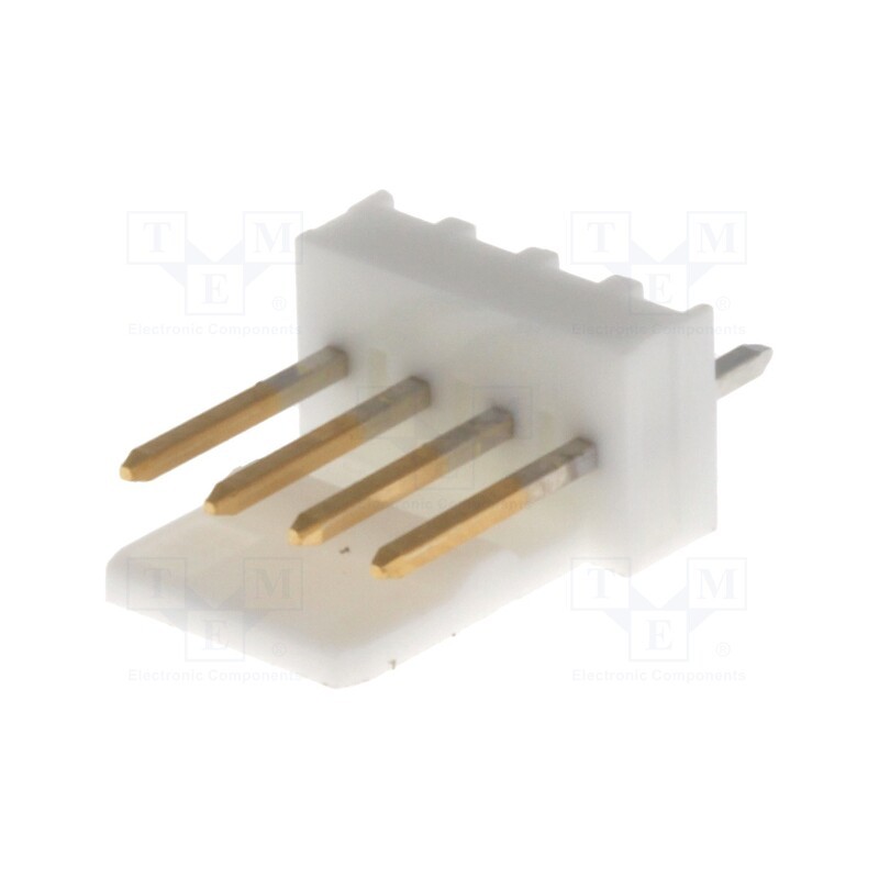10 pcs : 22292041 - Socket, wire-board, male, KK 254, 2.54mm, PIN: 4, THT, 4A, Layout: 1x4