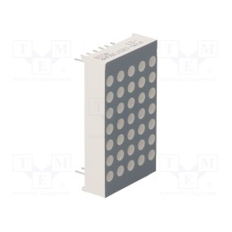 10 pcs : FYM-12571BUHR-21 - Display: LED, matrix, 5x7, red, 30÷60mcd, anode, 22.8x39.1x8mm