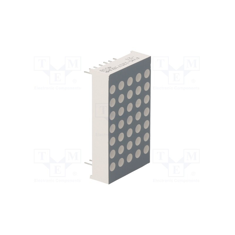 10 pcs : FYM-12571BUHR-21 - Display: LED, matrix, 5x7, red, 30÷60mcd, anode, 22.8x39.1x8mm